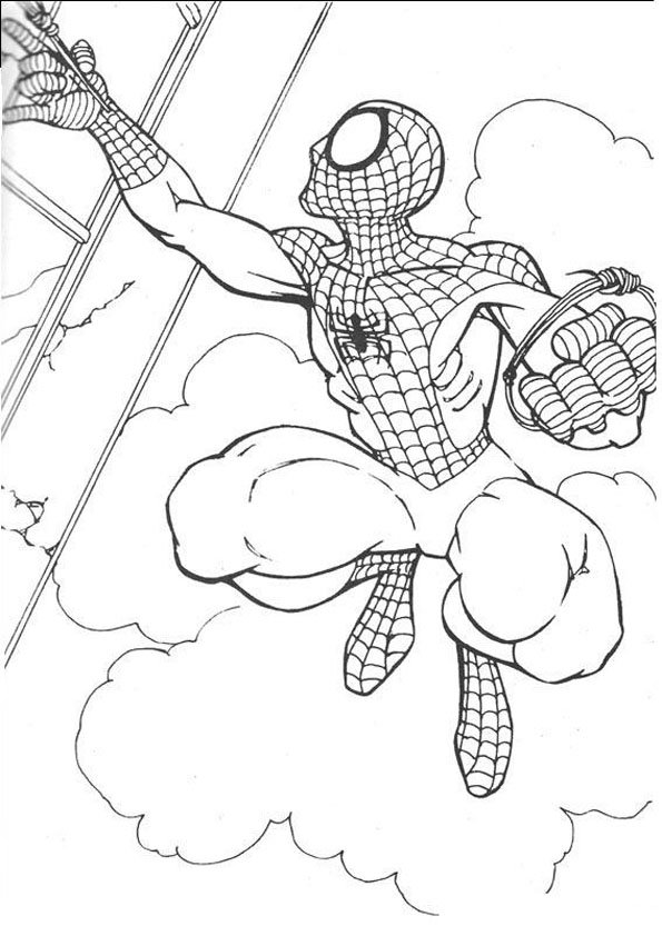 Coloriage Spiderman (1) - Momes.net